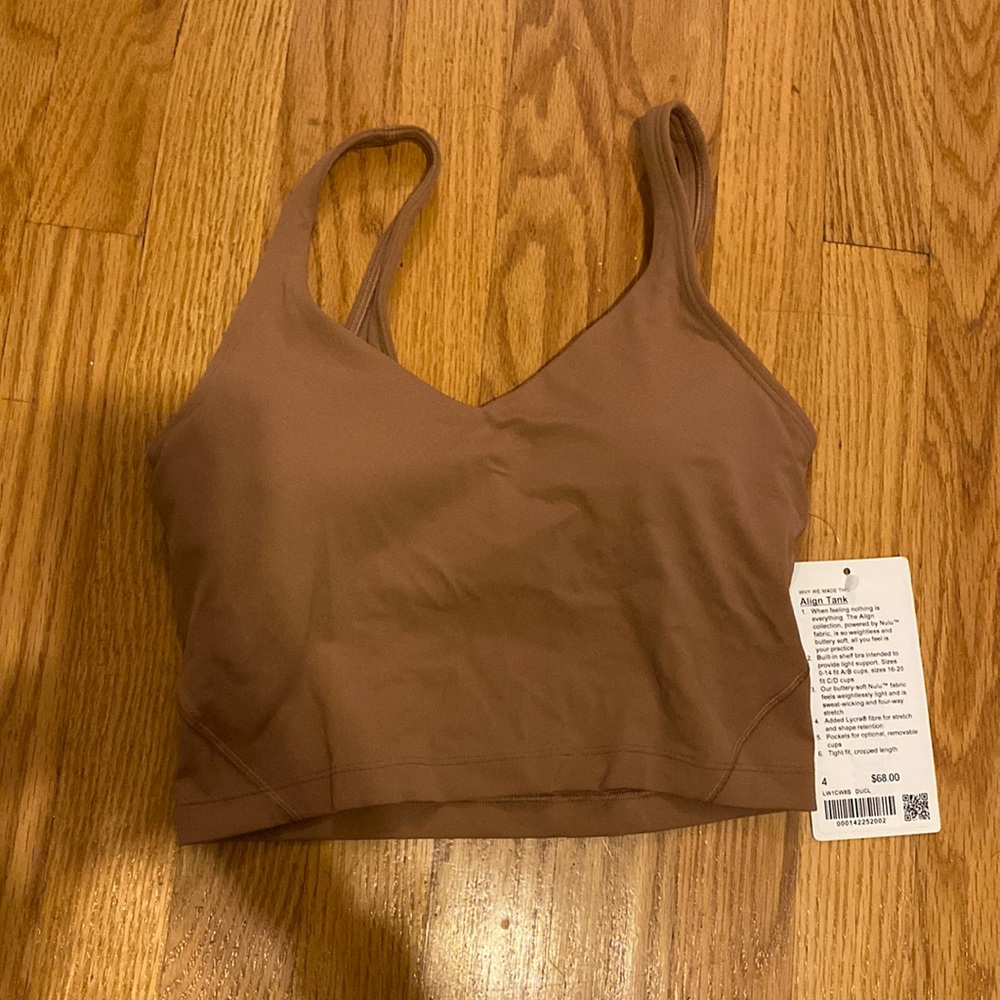 Lululemon Align Tank in Dusty Clay - Size 4 - NWT